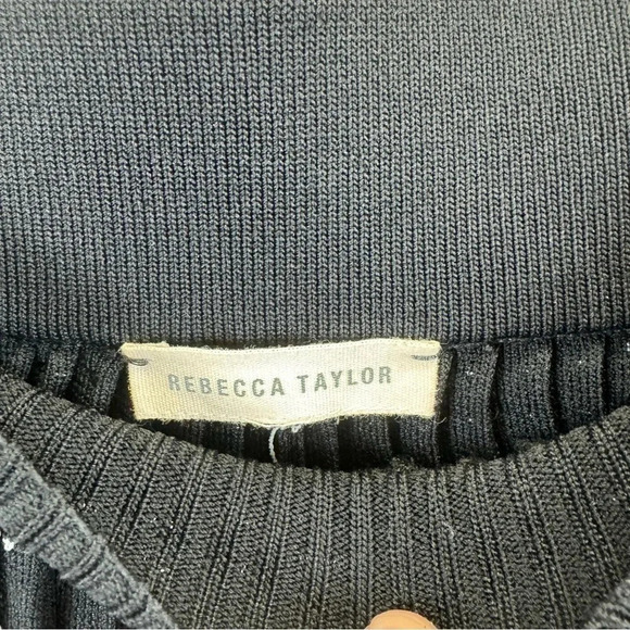 Rebecca Taylor Pleated Sweater Skirt Size Medium - Picture 4 of 5